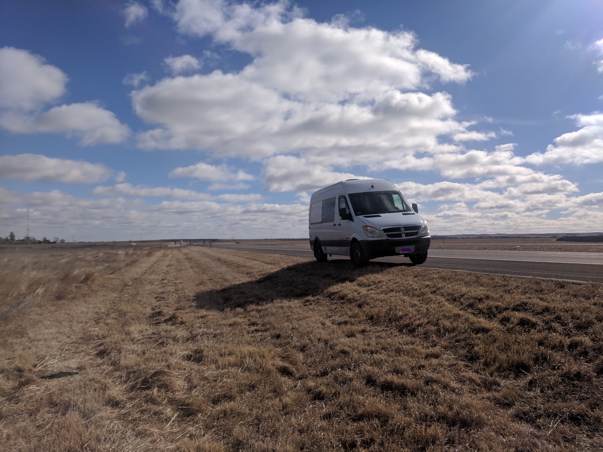 Van on I70, Kansas